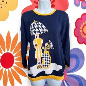 Vintage Golf sweater Size tag small can fit a women’s medium Evan picone